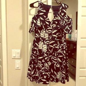 JOA Blue/floral dress